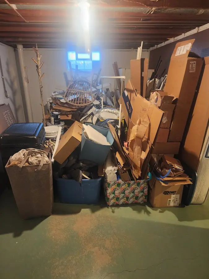 Roll-off dumpster container at job site for Concrete Dumpster Rental in Crafton